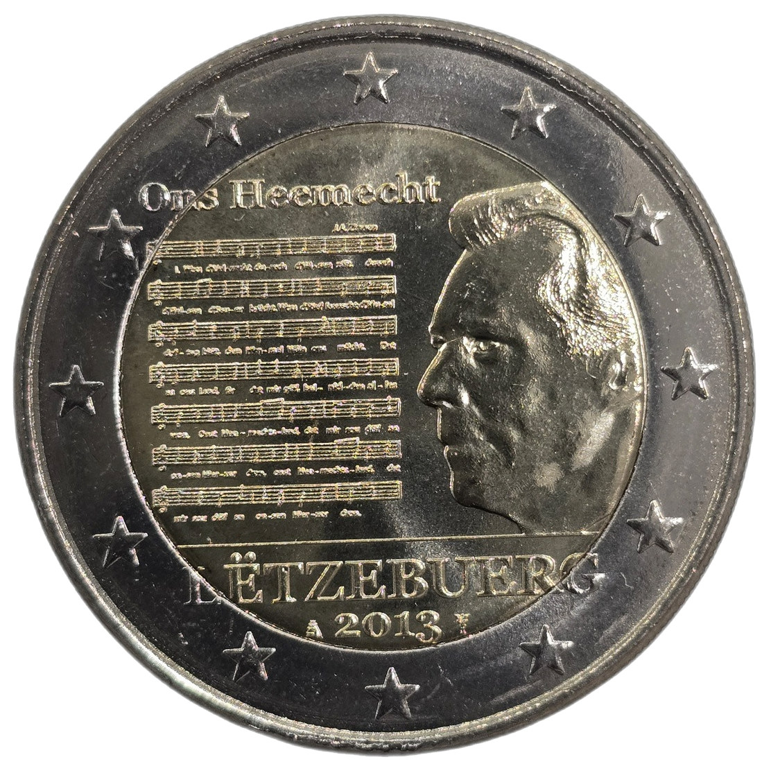 2 euros conmemorativa Himno Nacional